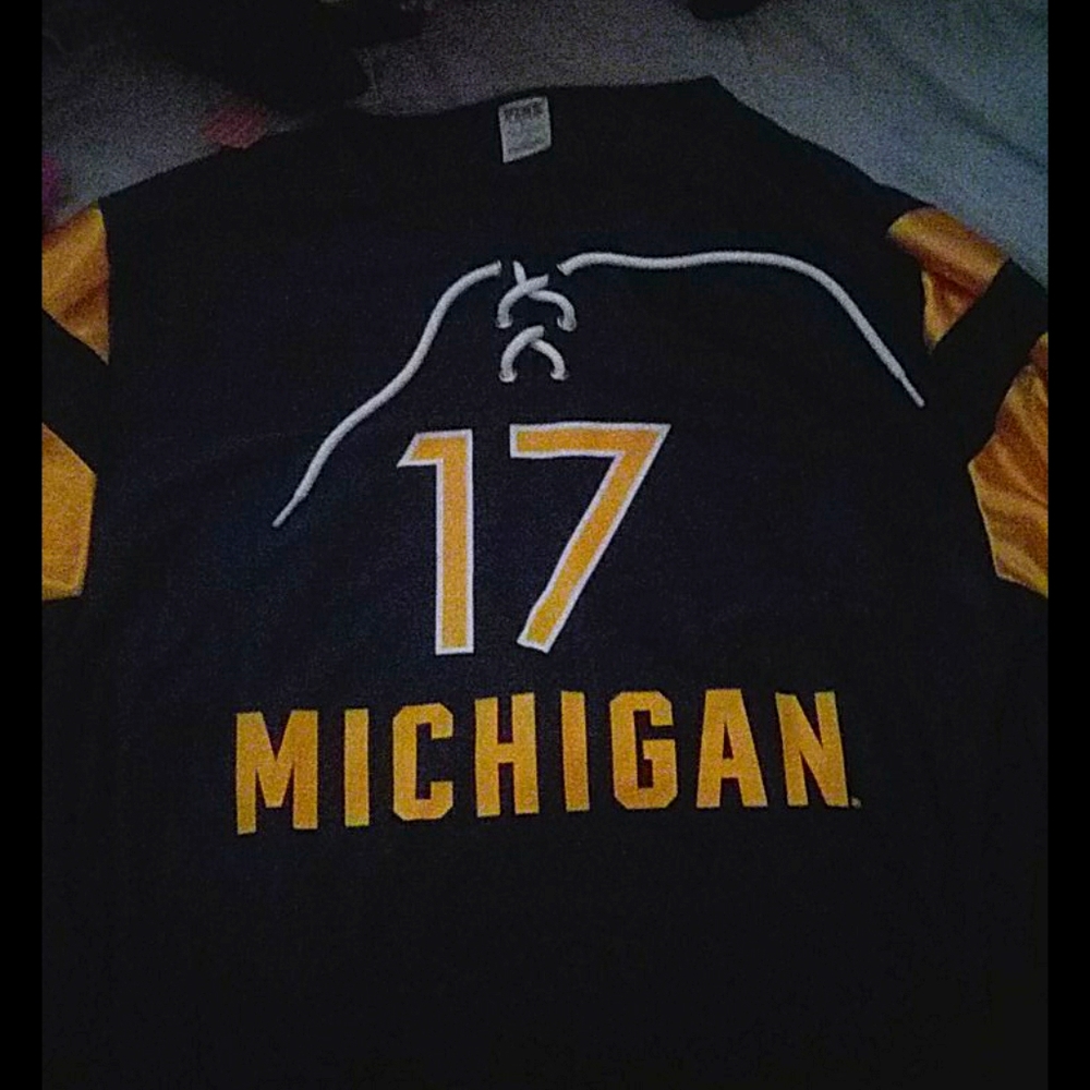 Victorias secret pink Michigan jersey